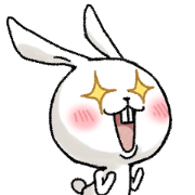 Calm white rabbits