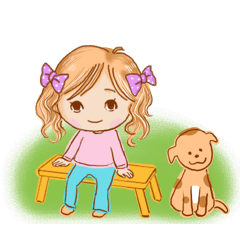 Lovely girl daily stickers part 2