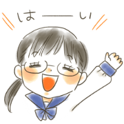 KAWAII girl's Sticker!