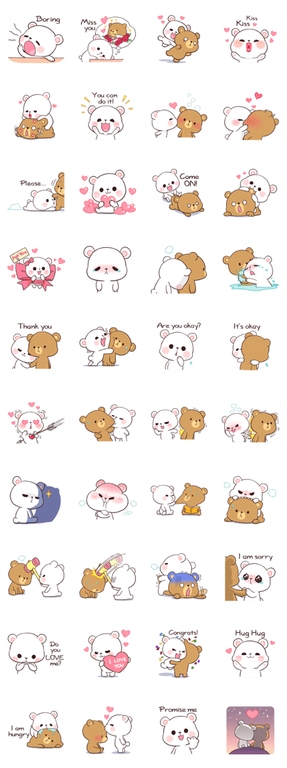 Bear Couple : Milk & Mocha