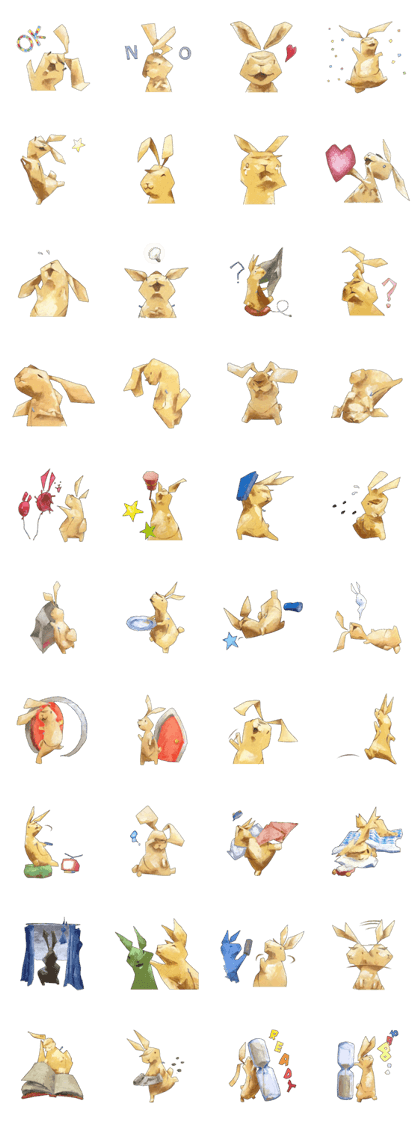 LEATHER RABBIT STICKER