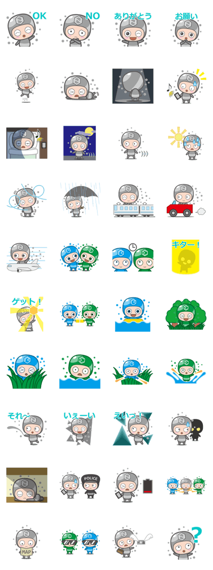 Blue and Green and White Fairies