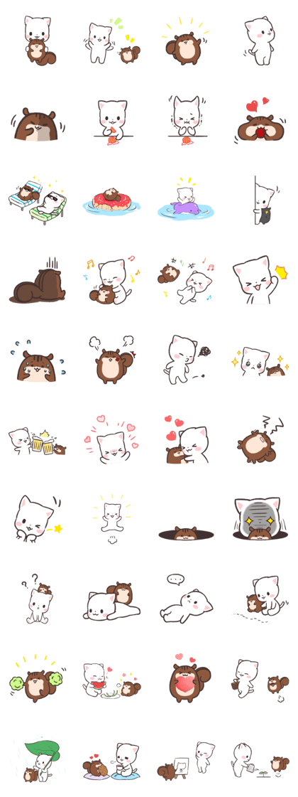 Pory&Brownie stickers