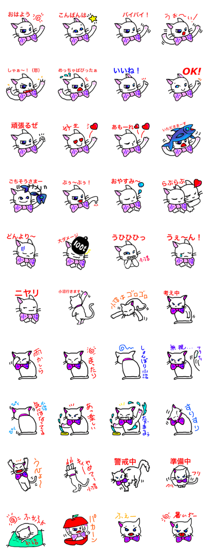 Onuma or Konuma's white cat