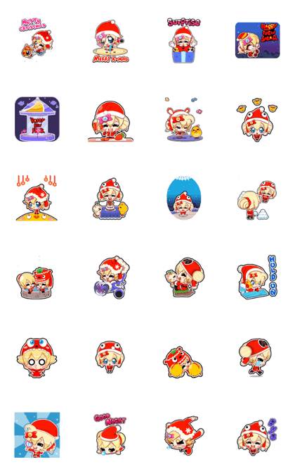 Pink Pink Childhood animated stickers 2