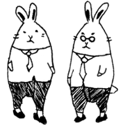 a little rabbit worker
