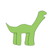 pretty dinosaur scene his name is Hachi