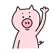 A greeting pig