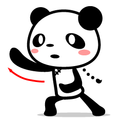The panda which speaks slowly
