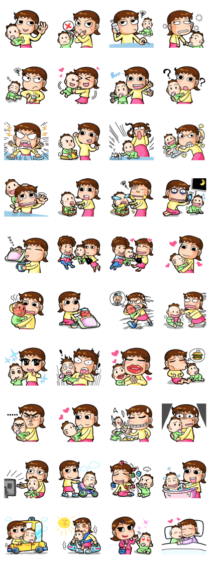 Lovely Mama & Baby's Daily Life