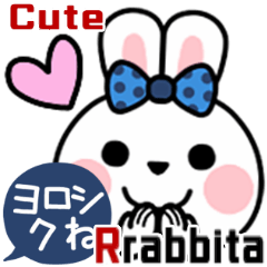 Cute Rabbita Refreshing Color Sticker