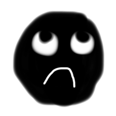 黑白怪怪表情貼