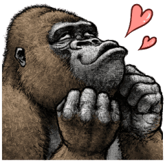 Gorilla Gorilla 3 Line Stickers Line Store