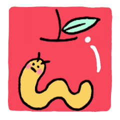 Friendly orange caterpillar
