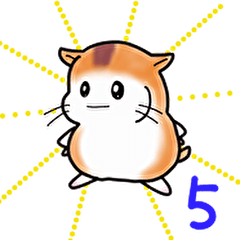 Cute hamster  "Hamchoco"Stickers 5th