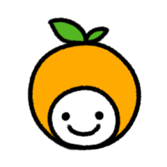 Orange-San Sticker