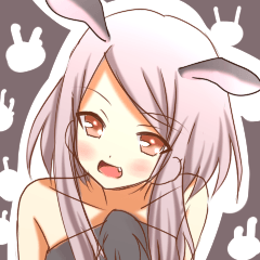 Angry black rabbit