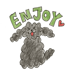 Cute and lovely toy poodle Stickers