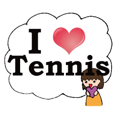 Sticker of the tennis club