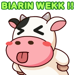 Momo Cow : Animated Sticker