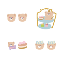 甜點小熊可愛裝飾分隔線