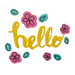 Greetings with flowers**