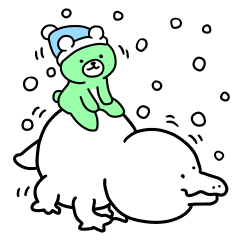 Snow animals and dear
