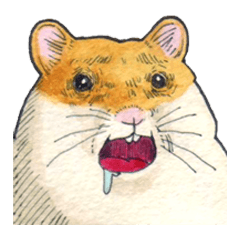 Very cute hamster sticker