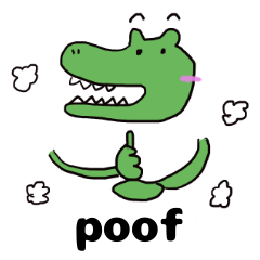 Crocodile has eyebrows