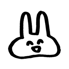 Melts rabbit sticker
