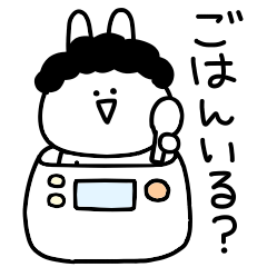 Surreal rabbit mother sticker