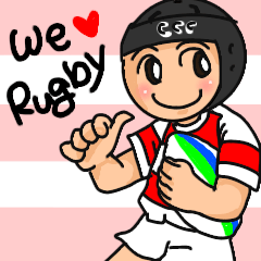 Very Cute Rugby Stickers!