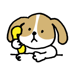Cute Beagle dog Sticker-2