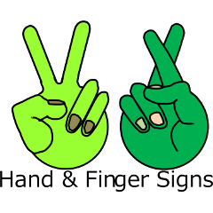 Hand and finger sign