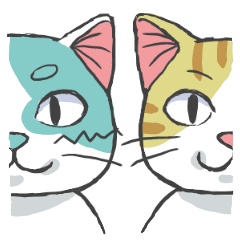 Fuku Fuku CATS sticker.