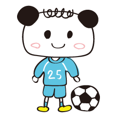Soccer Panda Sticker