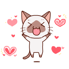 Siamese Cat Animation Line Stickers Line Store Siamese Cat Animation Line Stickers Line Store
