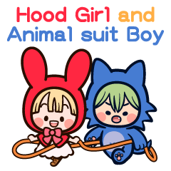 Hood Girl and Animal suit Boy(anime)