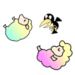 Animated Stickers of The sheep