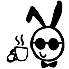 sunglass rabbit Mr.Sun (animation no.1)