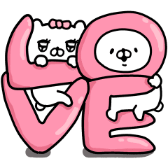 Let S Accompanied By A Bear Love Line Stickers Line Store Let S Accompanied By A Bear Love Line Stickers Line Store
