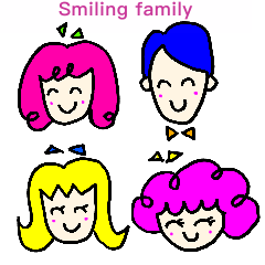 Smiling family