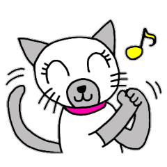 Cute Siamese cat stamp 3
