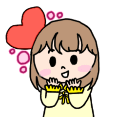 メールdeラボ 公認 可愛い女の子 Line スタンプ Line Store