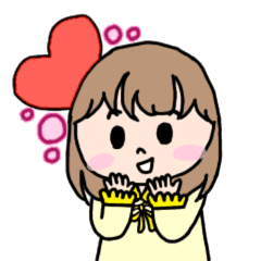 メールｄｅラボ 公認 可愛い女の子 Line スタンプ Line Store