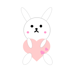 Rabbit brings hearts