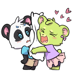 Ruu & Yuu: Panda Bear Couple