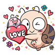 Tumurin and Namerin of Love sticker