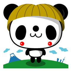 Mr. panda of a bobbed hair head