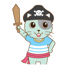 pirate cat funny